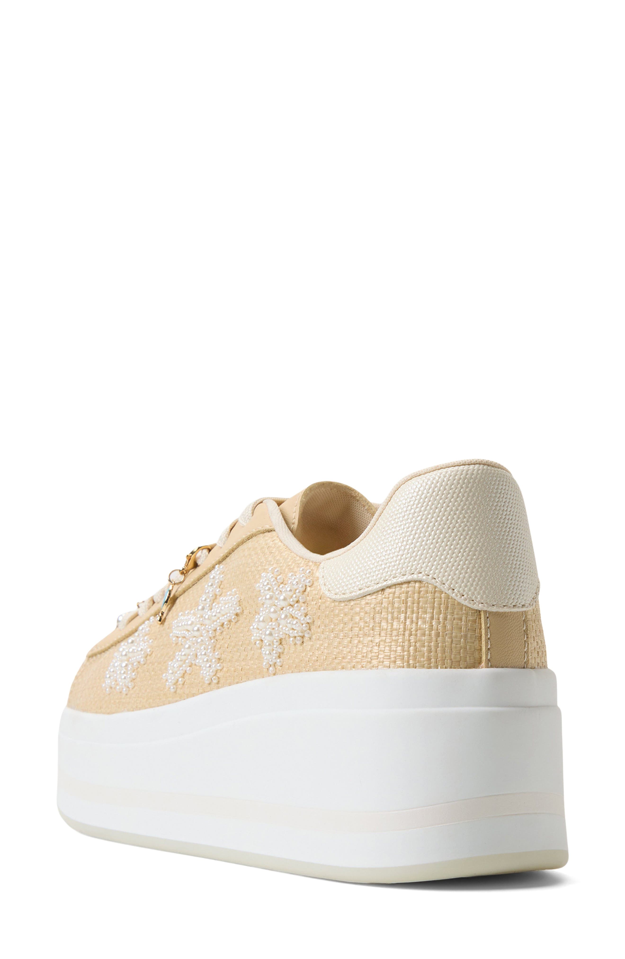 ALDO Solair Platform Wedge Sneaker, Alternate, color, Natural