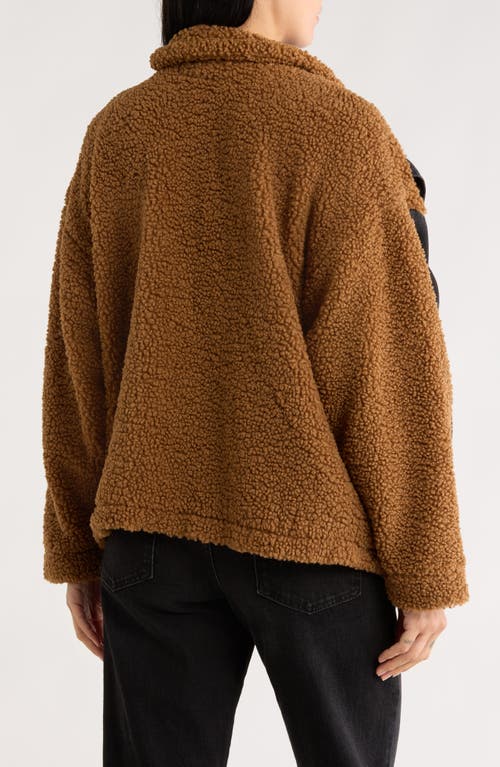 Blanknyc High Pile Fleece Trim Denim Jacket In Black