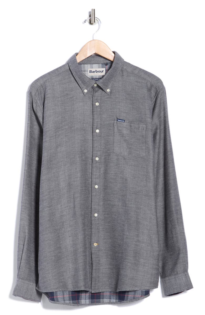 Barbour Buckley Button-Down Shirt, Alternate, color, Grey Marl