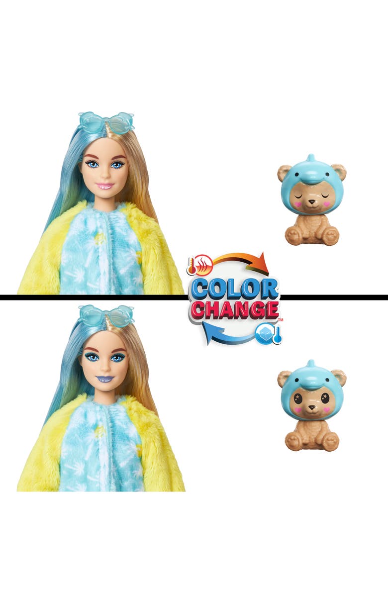 Barbie <sup>®</sup> Cutie Reveal<sup>™</sup> Teddy Bear as Dolphin Doll with 10 Surprises, Alternate, color,