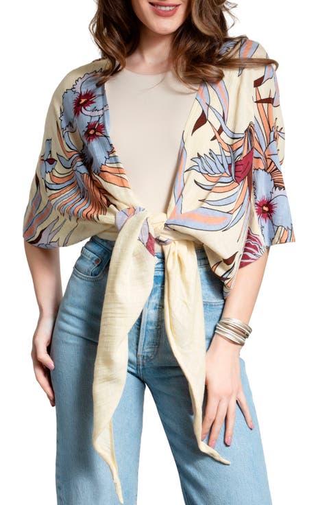 Wildflower Tie Front Short Duster