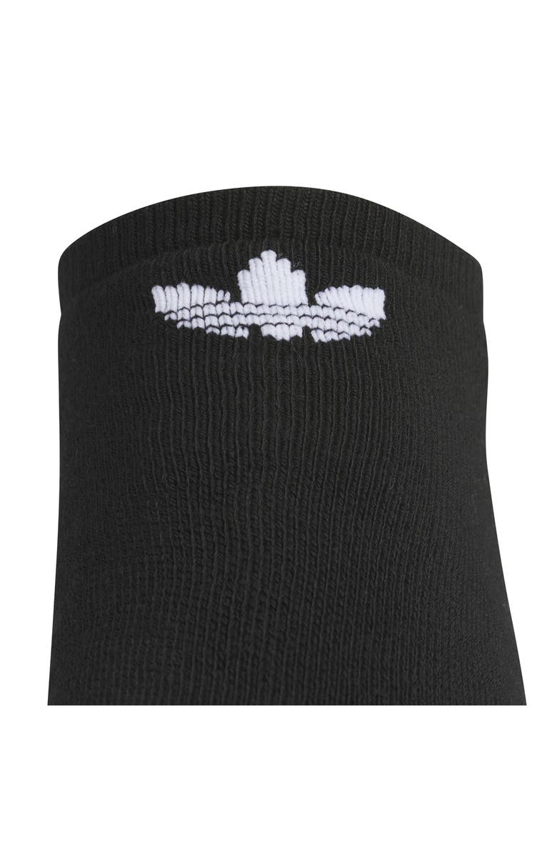 adidas 6-Pack Trefoil 2.0 No-Show Socks, Alternate, color, Black/ White
