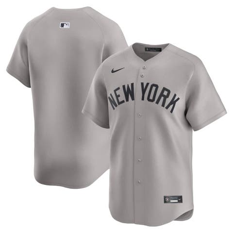Men's Nike Gray New York Yankees Away Limited Jersey