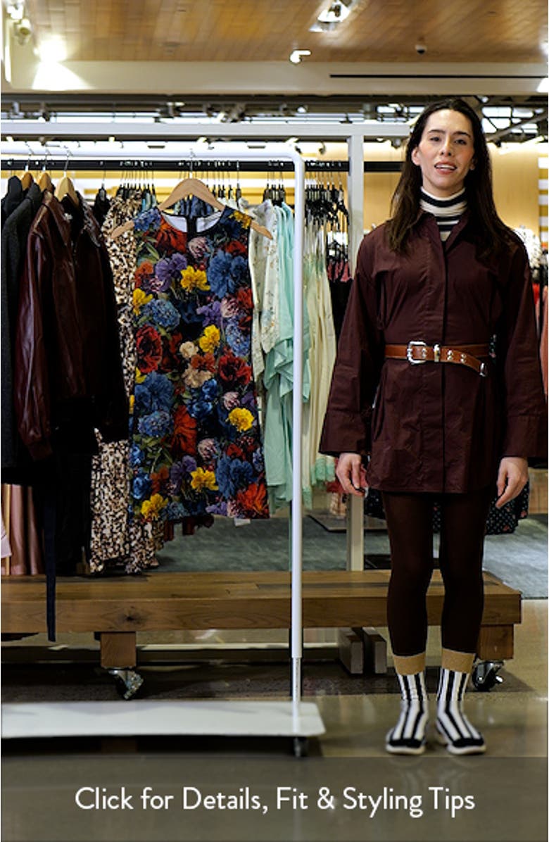 Wynell Floral Scuba Knit Minidress, sales video thumbnail