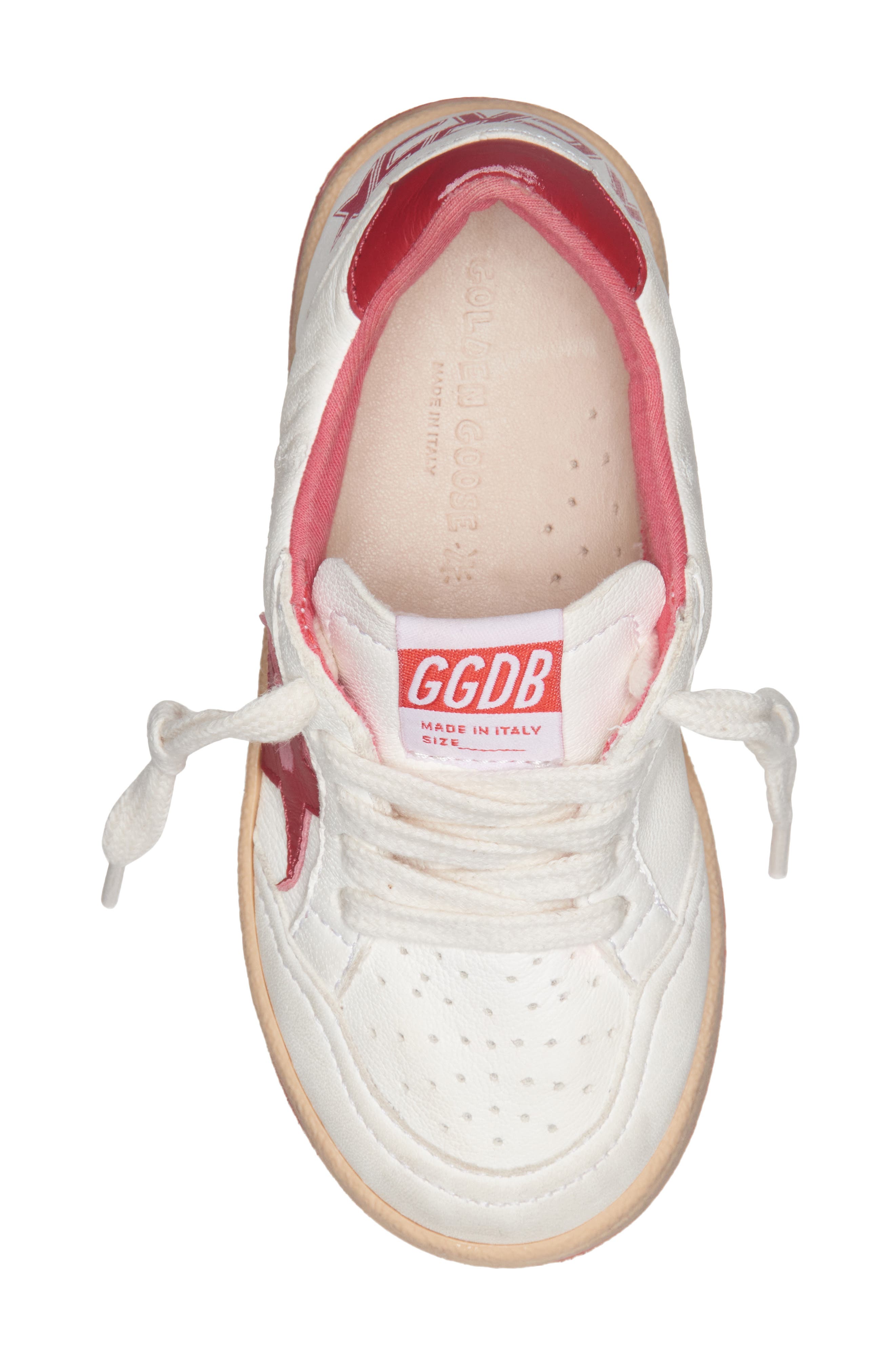 Golden Goose Kids' Ball Star Lace-Up Leather Sneaker, Alternate, color, 