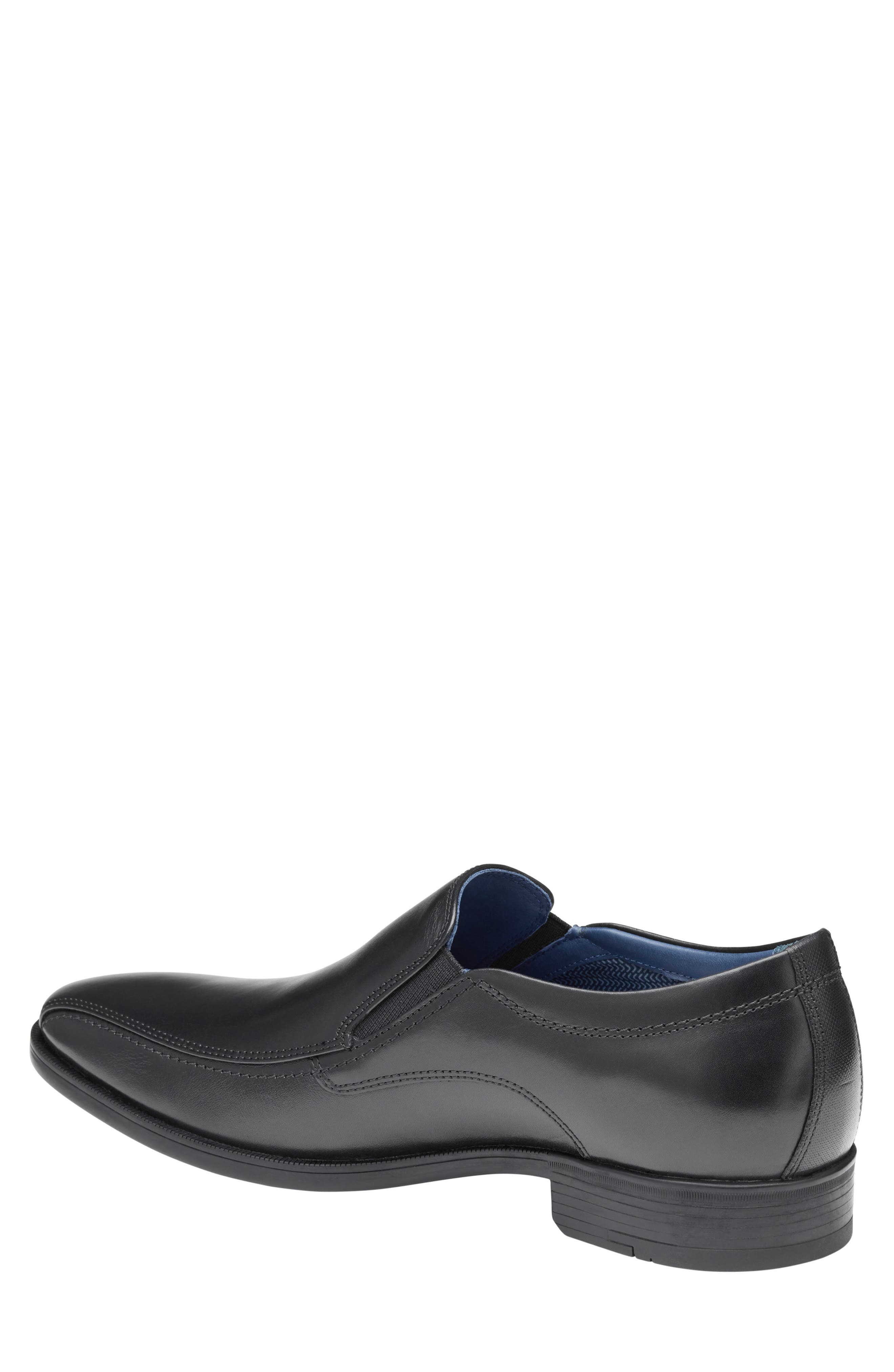 Johnston & Murphy Gibbons Run Off Loafer, Alternate, color, Black Full Grain