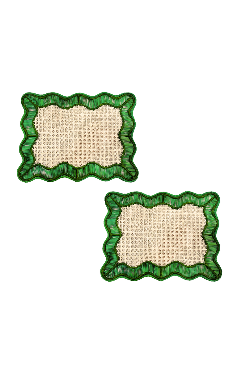 Coro Cora Wavy Rectangular Placemat - Set of 2, Main, color, 