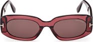 TOM FORD Cielle 52mm Oval Sunglasses