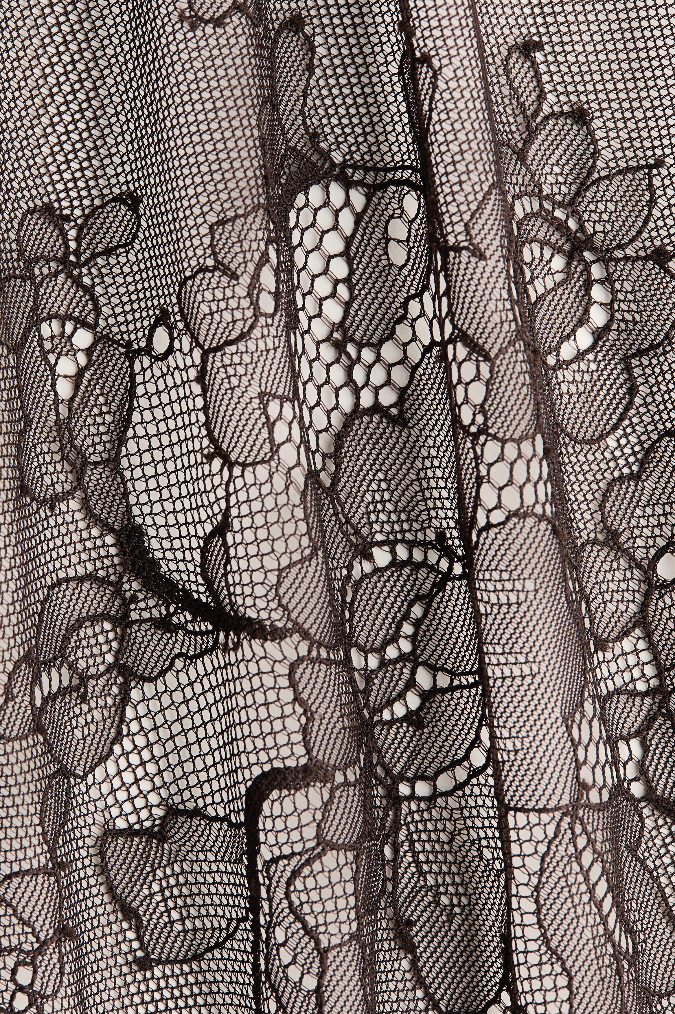 H&M Lace Hip Scarf, Alternate, color, Dark Brown