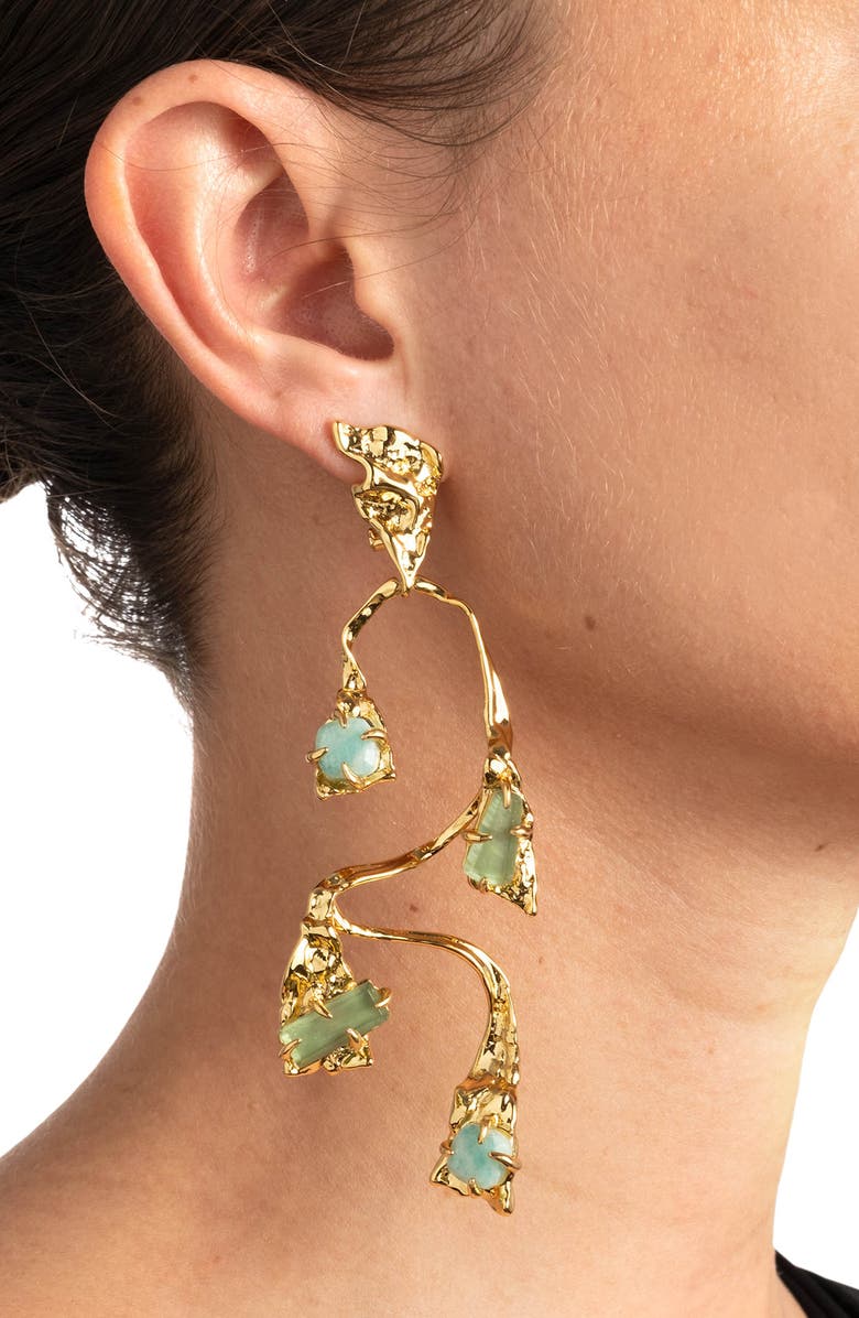 Alexis Bittar Amazonite Mobile Balance Drop Earrings, Alternate, color,