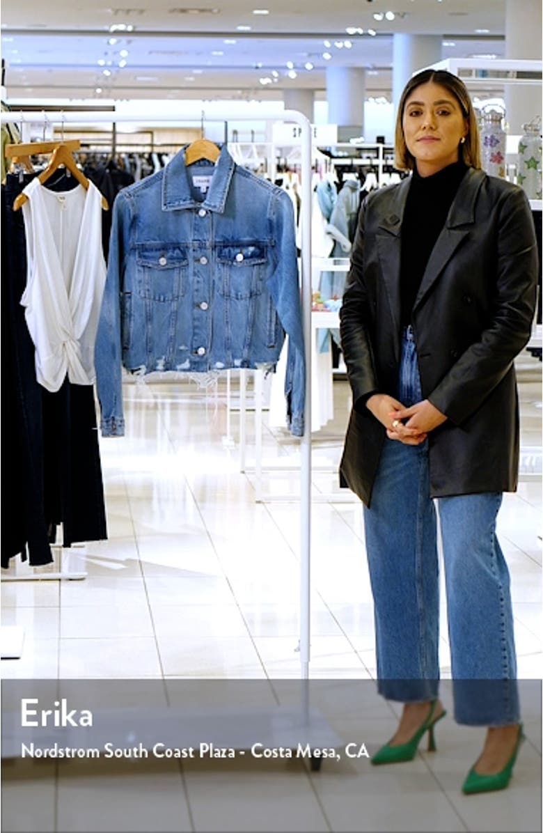 Ripped Distressed Denim Trucker Jacket, sales video thumbnail