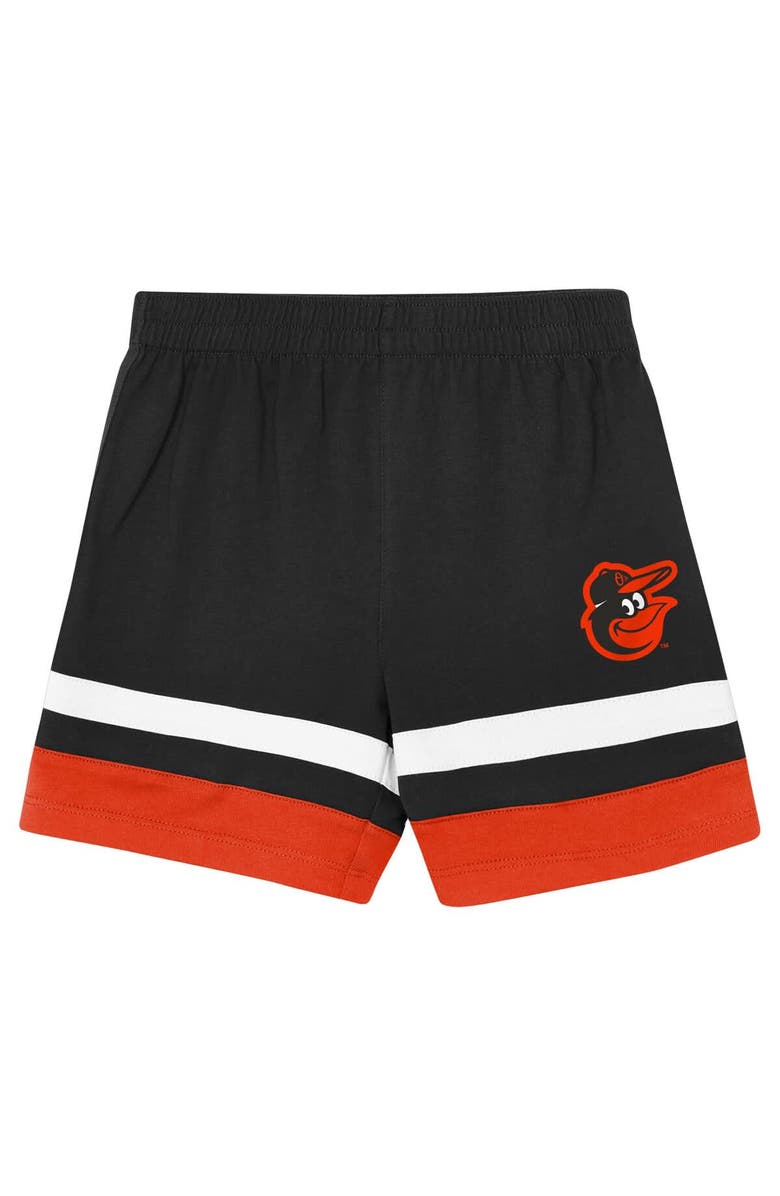 Outerstuff Toddler Outerstuff Black Baltimore Orioles Ground Ball T-Shirt & Shorts Set, Alternate, color, Black