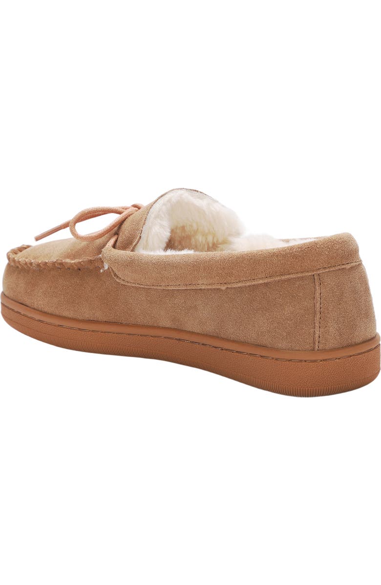 Mykos Theo Faux Shearling Slipper - Wide Width, Alternate, color, Chestnut