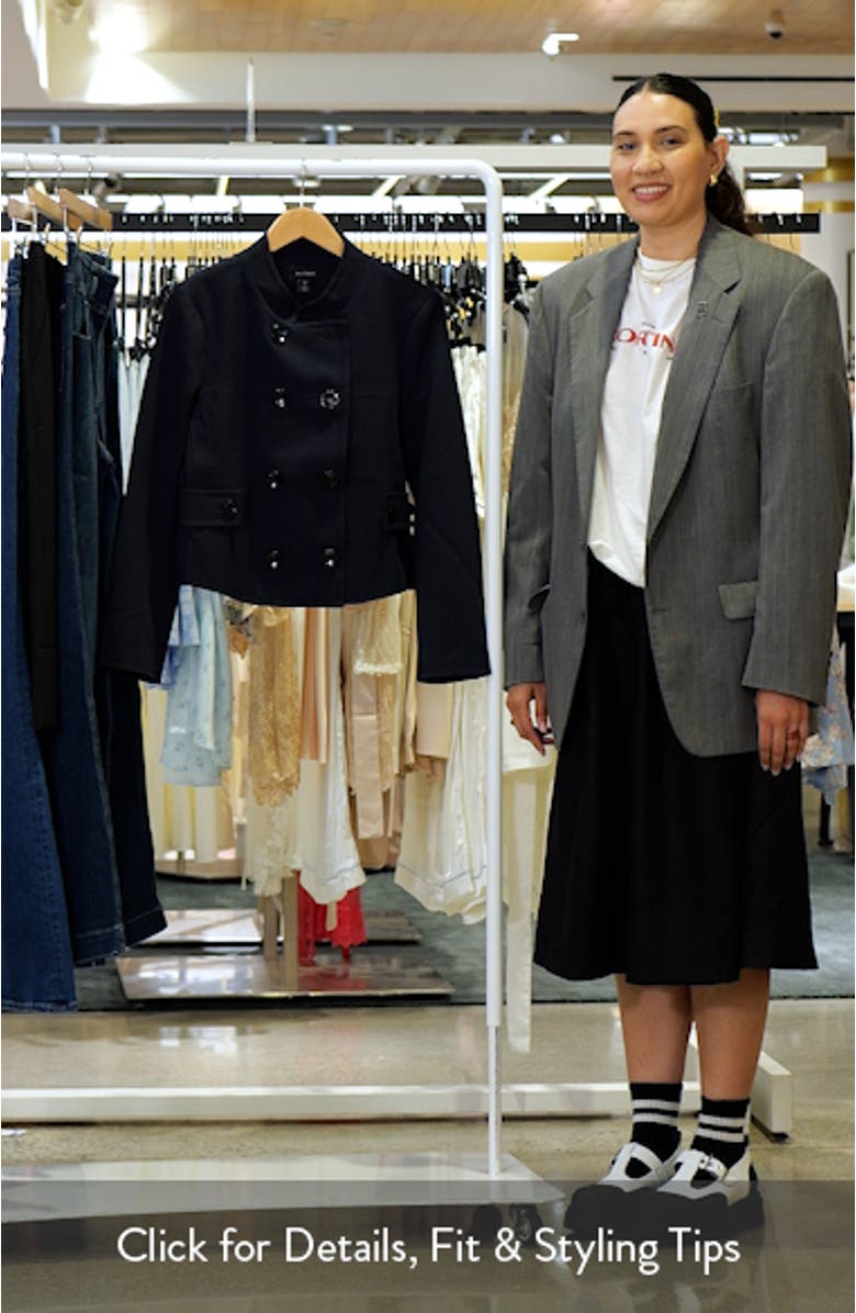 Double Breasted Crop Blazer, sales video thumbnail