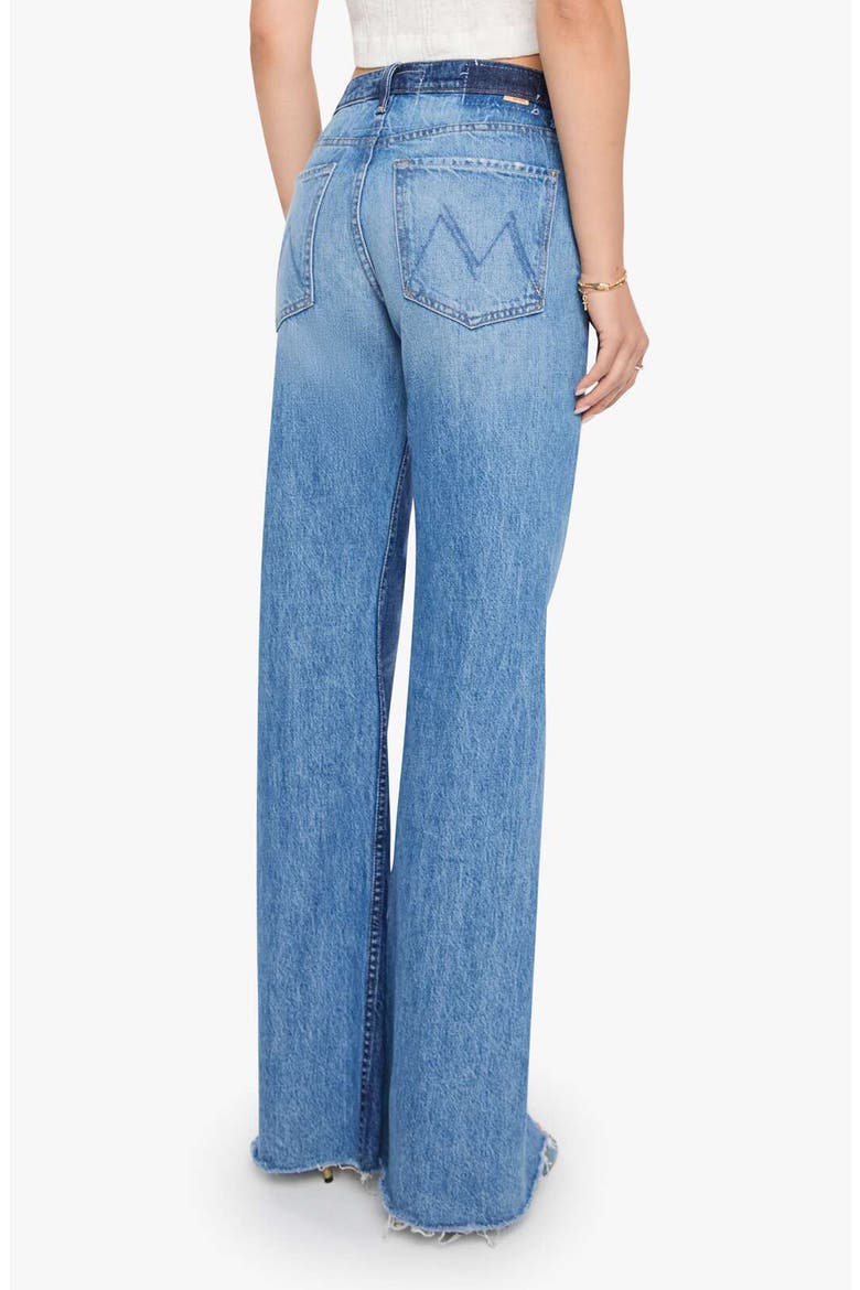 Bookie Slit Twist Heel Fray High Waist Bootcut Jeans, Alternate, color, DOUBLE TAKE