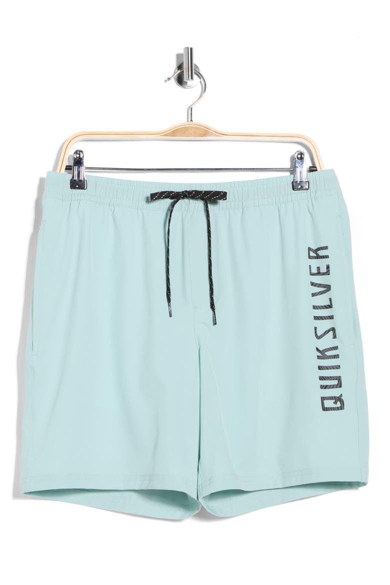 Tour Logo Volley Swim Trunks, Alternate, color, BLUE HAZE