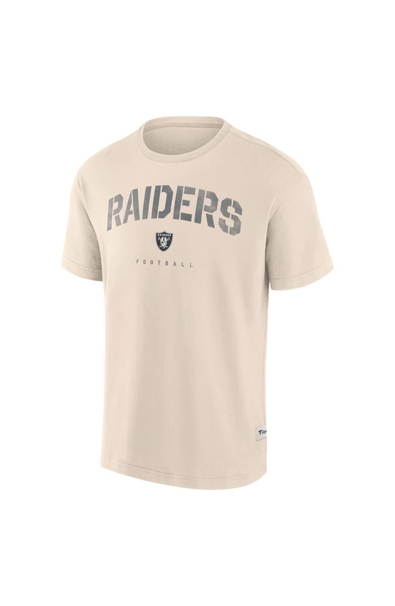 FANATICS Men's Fanatics Cream Las Vegas Raiders Elements Weathered Tonal Future Ground T-Shirt, Alternate, color, Cream