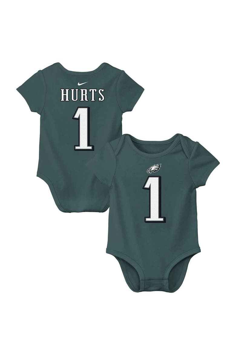 Infant Nike Jalen Hurts Midnight Green Philadelphia Eagles  Player Name & Number Bodysuit, Main, color, Green