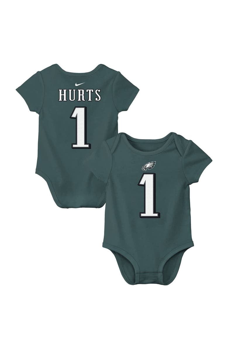 Nike Infant Nike Jalen Hurts Midnight Green Philadelphia Eagles  Player Name & Number Bodysuit, Main, color, Green