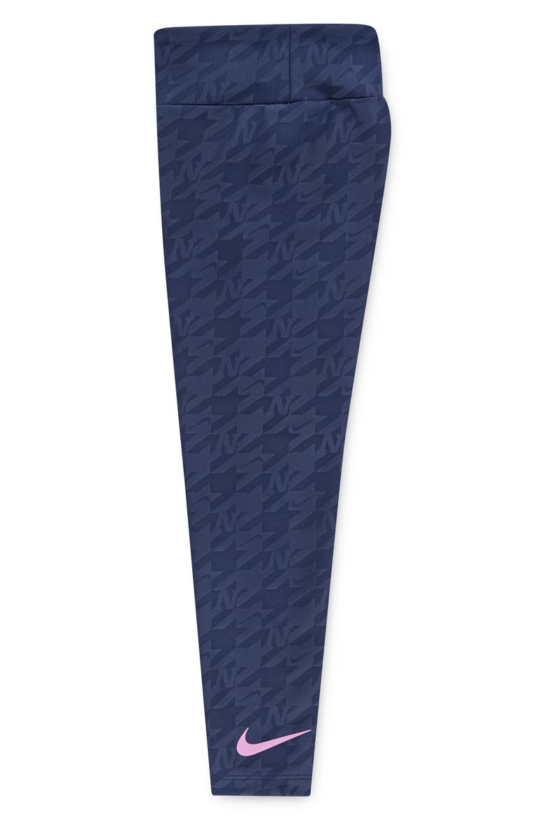 Kids' Varsity Prep Leggings, Alternate, color, MIDNIGHT NAVY