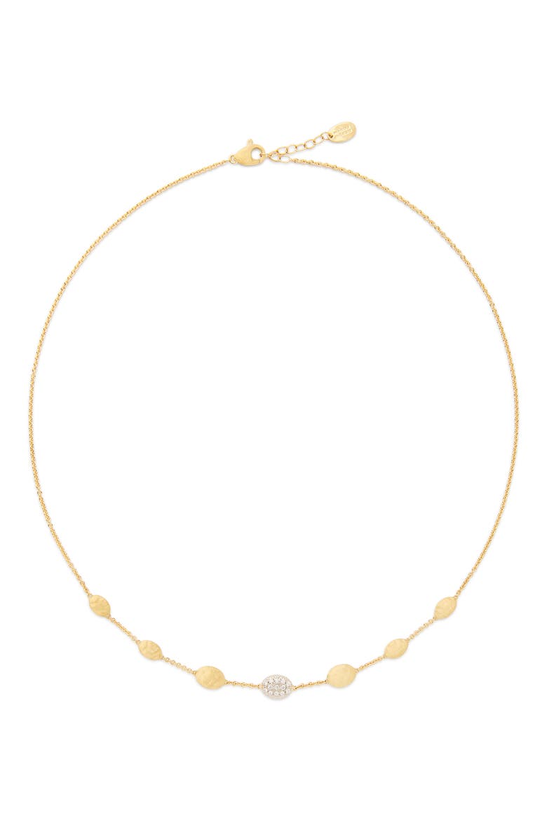 Siviglia Frontal Necklace, Main, color, 18K YELLOW/WHITE GOLD