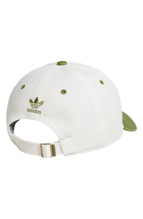 Adidas Originals Adidas Trefoil Embroidered Baseball Cap In Green