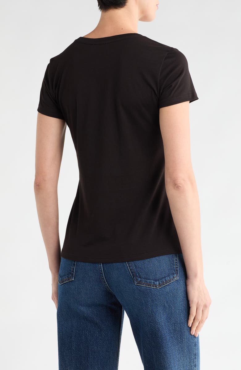 ELIE ELIE TAHARI Crewneck Pima Cotton T-Shirt, Alternate, color, 