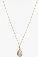 Bearfruit Jewelry Sterling Silver 18k Gold Plated Leah Crystal Necklace Sparkle Trendy