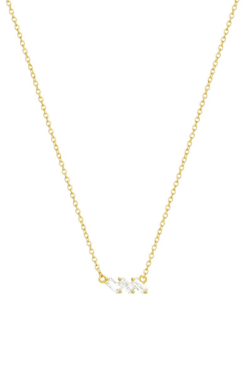Cubic Zirconia Pendant Necklace, Main, color, CLEAR