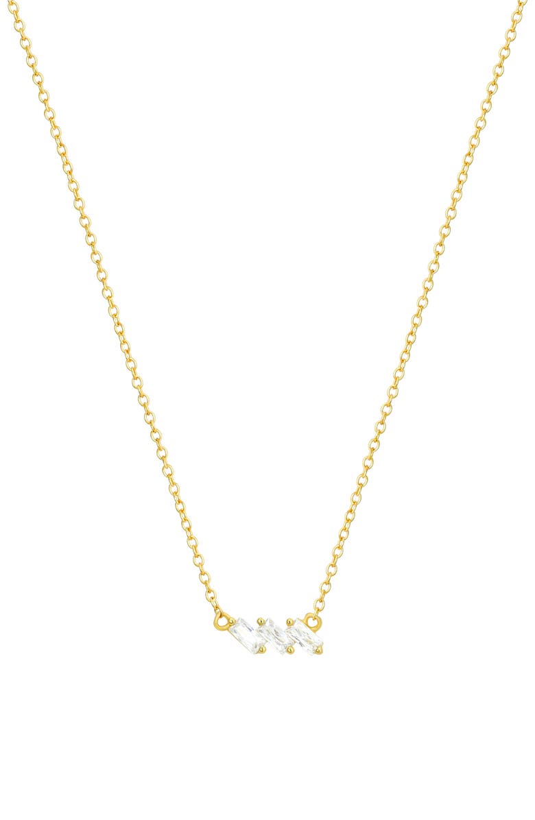 CANDELA JEWELRY Cubic Zirconia Pendant Necklace, Main, color, 