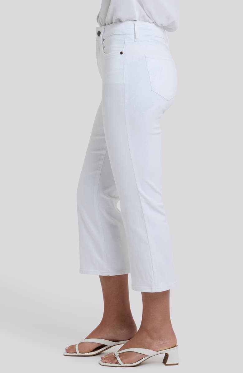 NYDJ Monica High Waist Crop Kick Flare Jeans, Alternate, color, Optic White