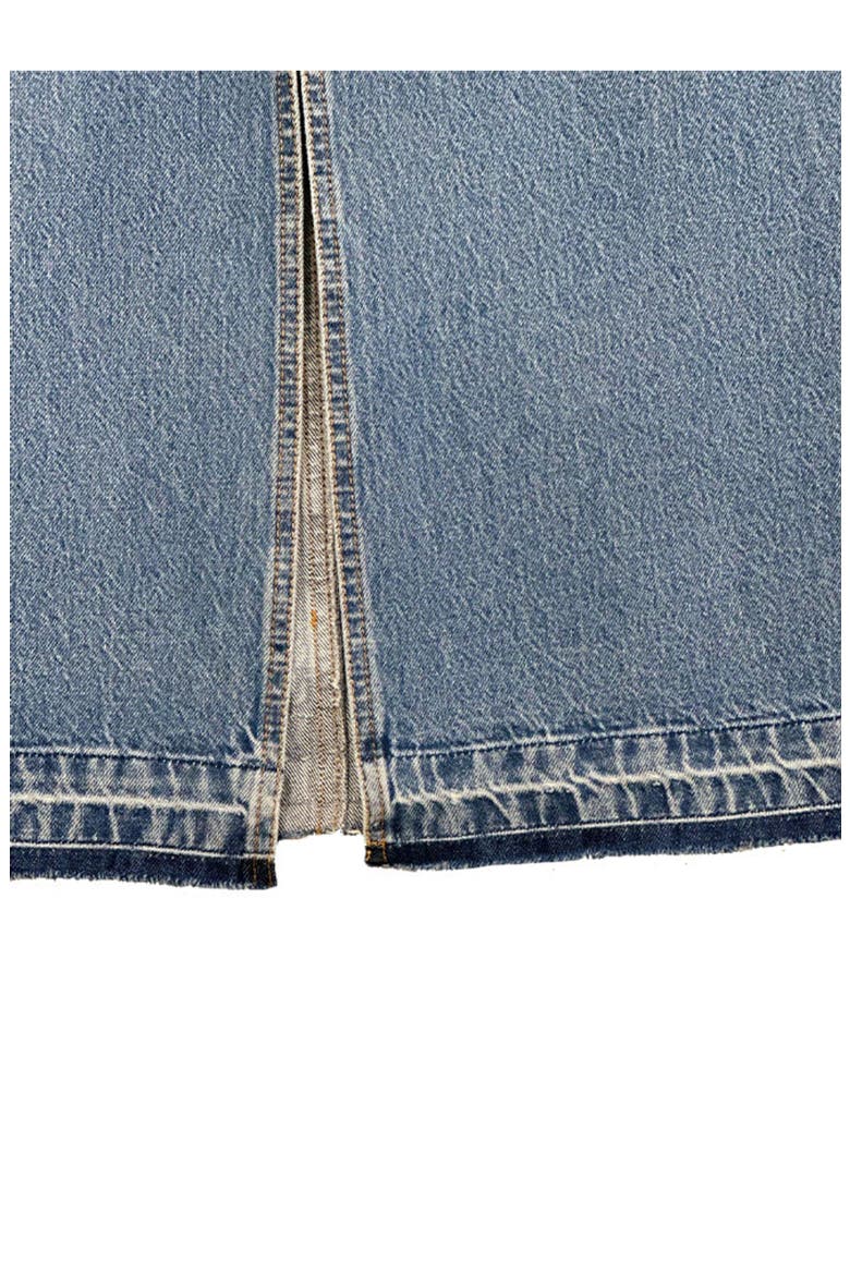 Jorgy Stone Wash Denim Skirt, Alternate, color, D420