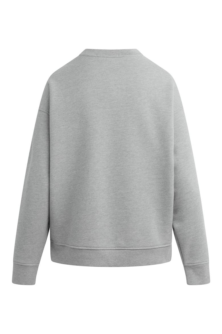 The Embroidery Collegiate Graphic Sweatshirt, Alternate, color, HEATHER GREY/ NAVY
