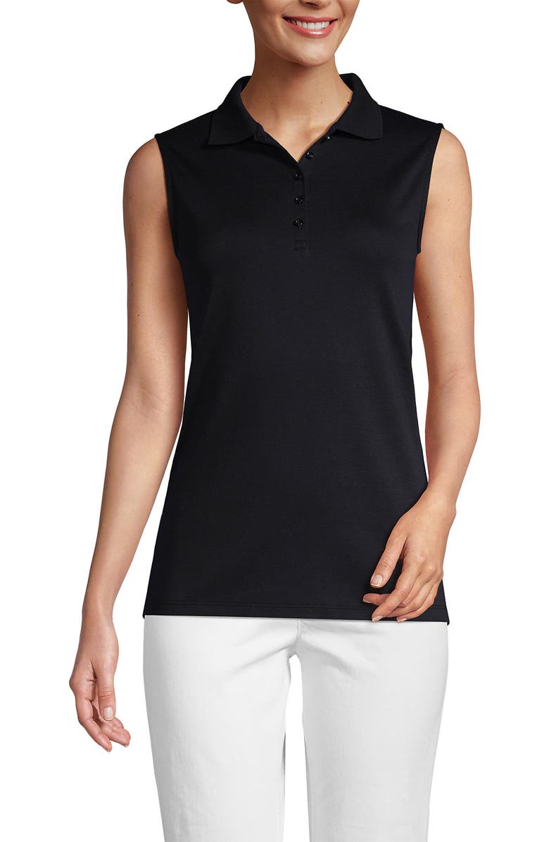 Lands' End Supima Cotton Polo, Alternate, color, Black