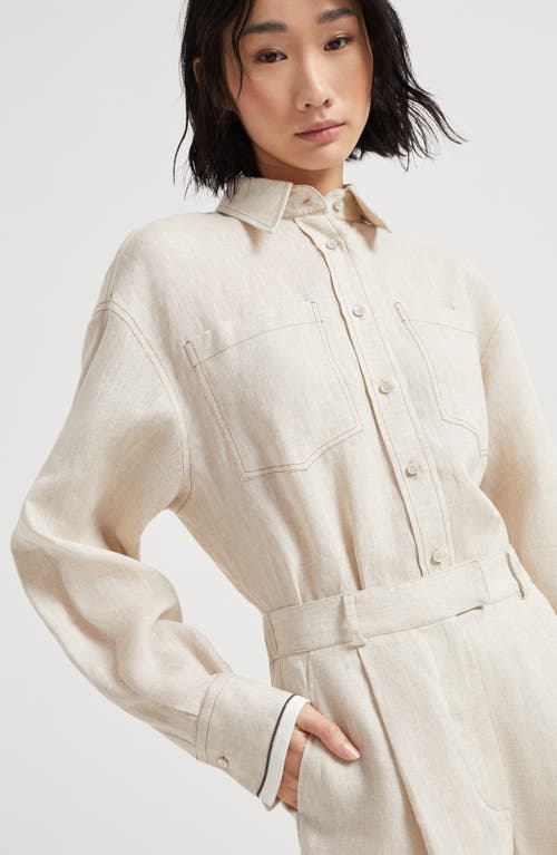 Brunello Cucinelli Baggy Shorts In Yuta