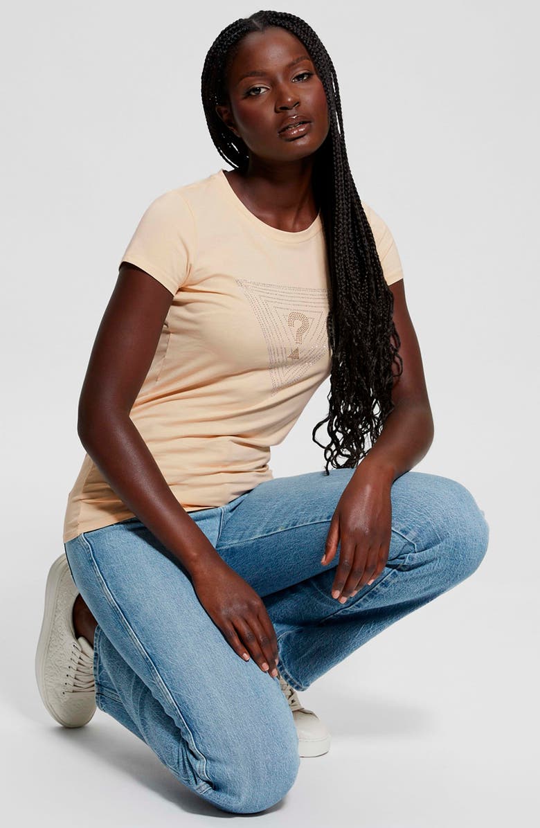 GUESS Triangle Maze Embellished Graphic T-Shirt, Alternate, color, 