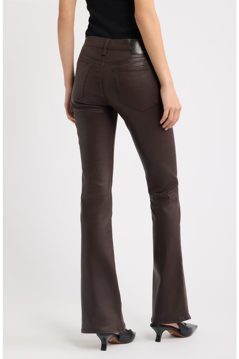 Kinsley Low Rise Bootcut Jeans, Alternate, color, COATED BROWN