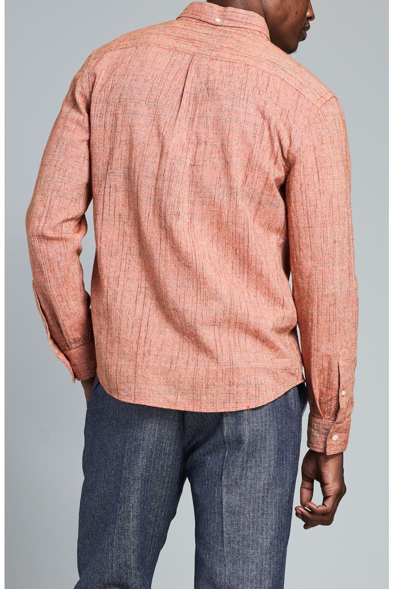 Slub Weave Tuscumbria Button-Down Shirt, Alternate, color, DESERT SUN MULTI