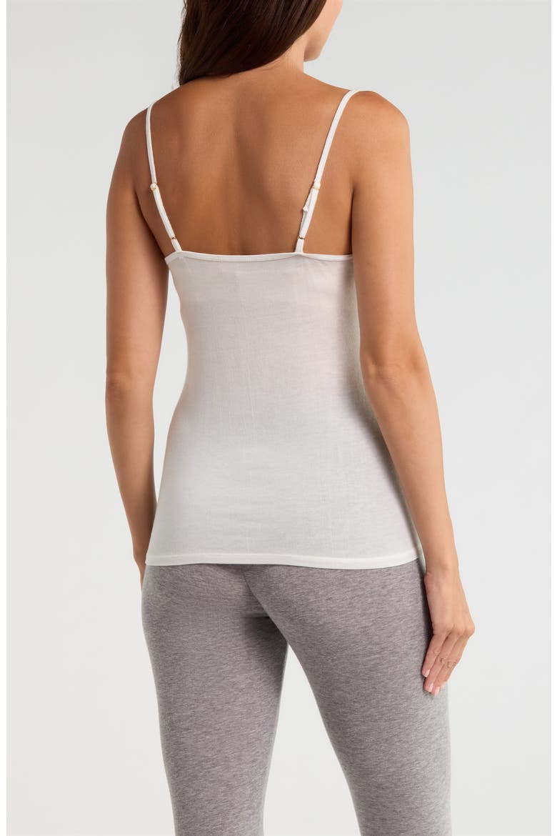 Luxe Lace Trim Layering Camisole, Alternate, color, IVORY CLOUD