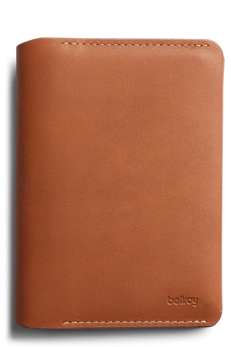 RFID Passport Cover Travel Wallet, Main, color, CARAMEL