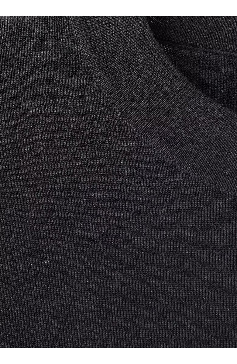 MANGO Short Sleeve Wool & Cotton Crewneck Sweater, Alternate, color, 