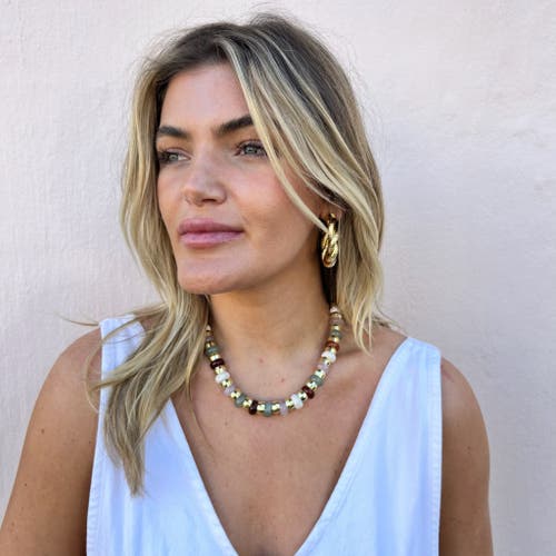 Holst + Lee Holst+lee Semi Precious Necklace In Multi