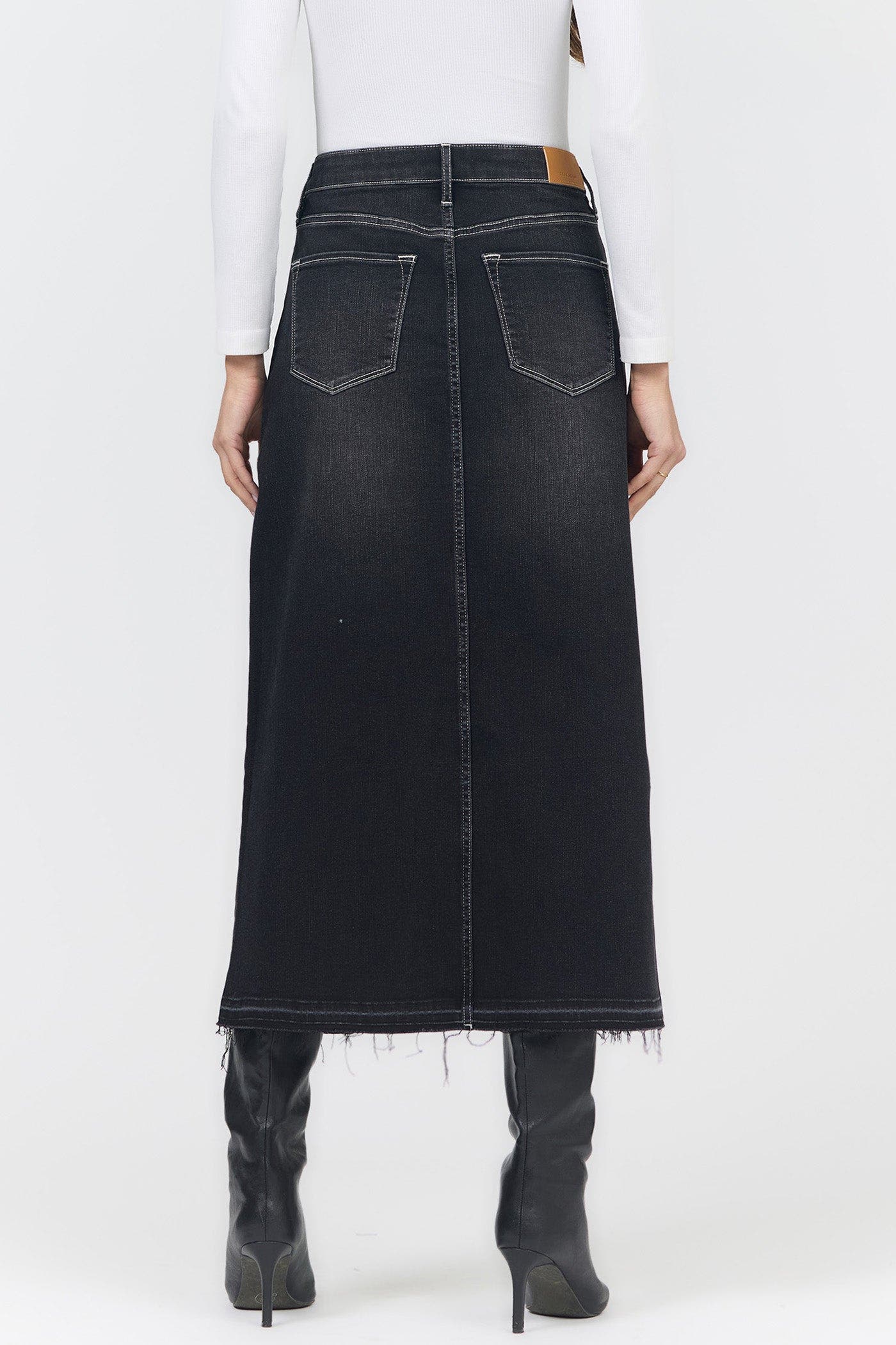 Dear John Vianna Denim Slit Midi Skirt (Women) | Nordstrom