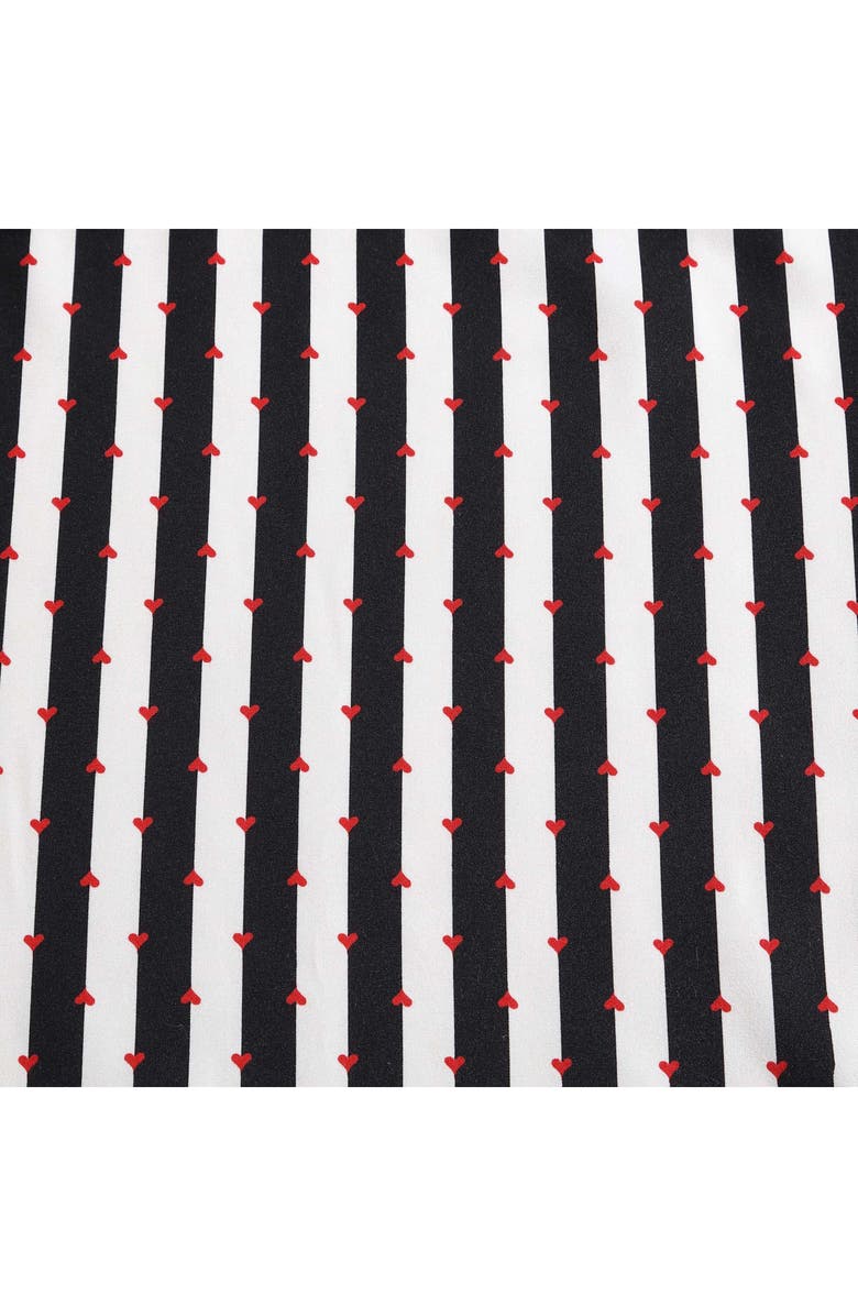 Betsey Johnson Wonderland Stripe Duvet Cover & Sham Set, Alternate, color, Black