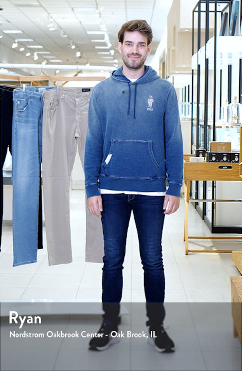 Polo Bear Indigo French Terry Hoodie, sales video thumbnail