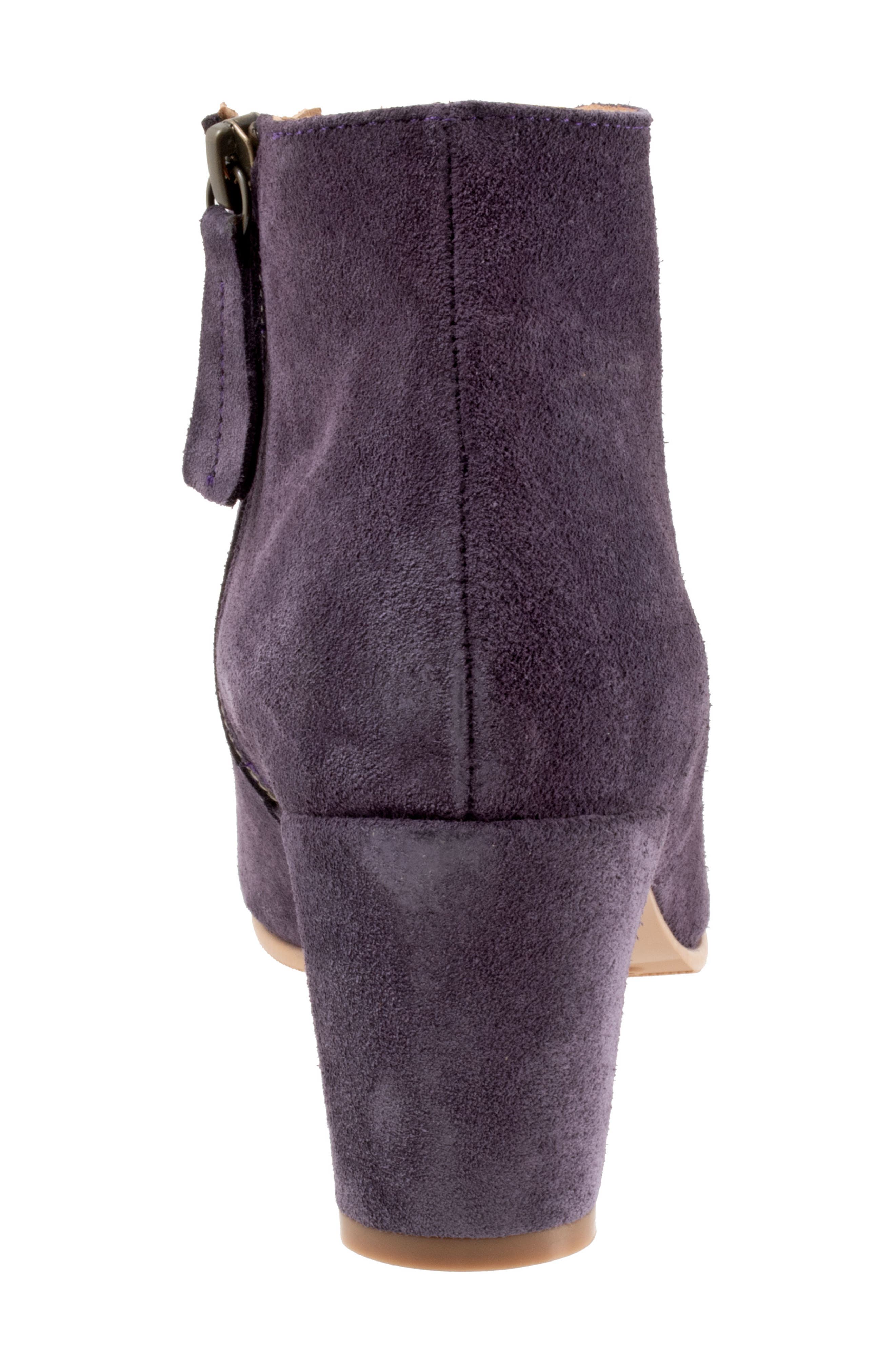 Bueno Sophie Ankle Boot, Alternate, color, Heather Suede