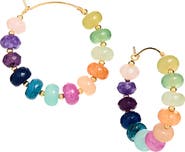 Panacea Beaded Hoop Earrings