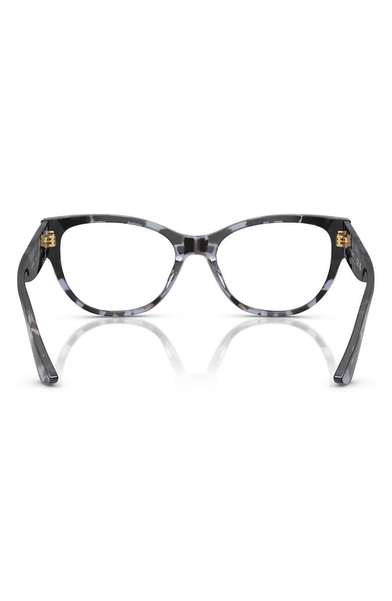 VOGUE 53mm Cat Eye Optical Glasses, Alternate, color, Blue Tort