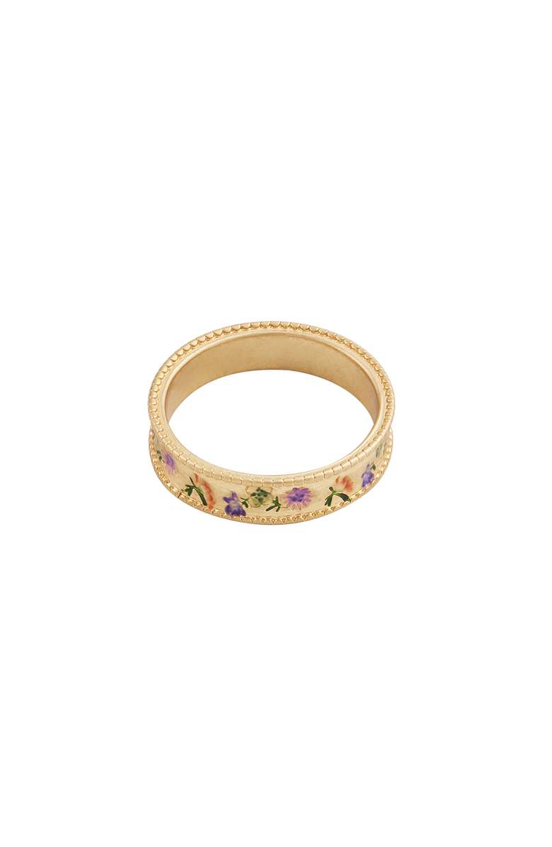 Fable England Folksy Floral Ring, Alternate, color, Gold