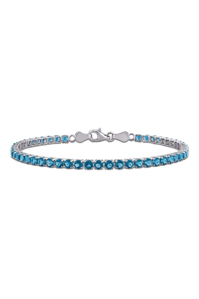 London Blue Topaz Tennis Bracelet, Main, color, BLUE